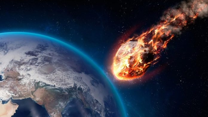 Asteroid yang semakin mengarah ke Bumi.