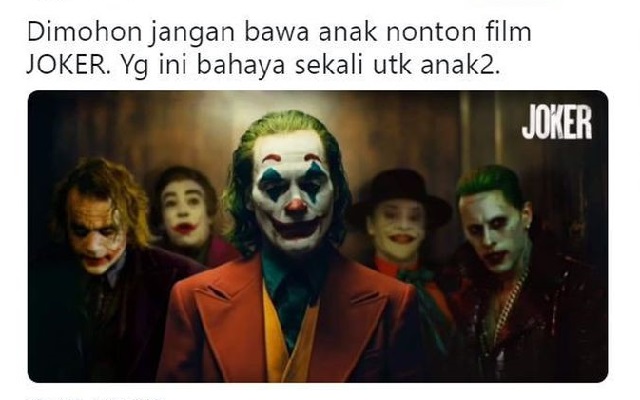 Inilah Alasan Kenapa Film Joker Tak Layak Ditonton Anak-Anak.
