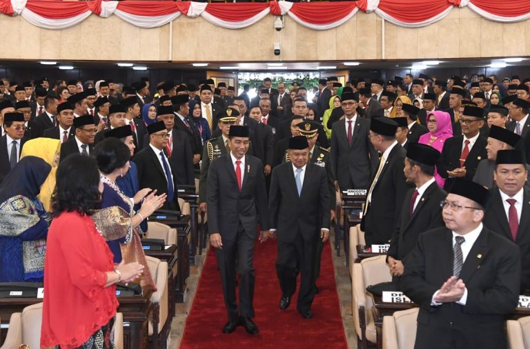 Presiden Jokowi Saksikan Pelantikan Anggota MPR/DPR/DPD RI Periode 2019-2024