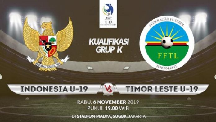 Timnas Indonesia U19 vs Timor Leste U19.