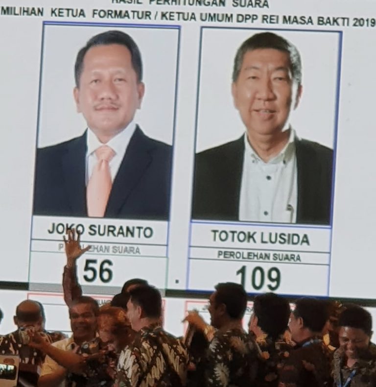Raih 134 Suara, Totok Lusida Terpilih Ketua DPP REI 2019-2022