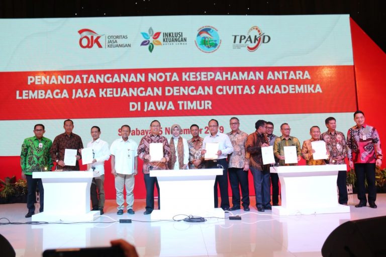 OJK Teken MoU Dengan Berbagai Perguruan Tinggi Di Jatim Soal Jasa Keuangan