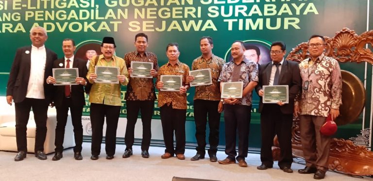 Ribuan Pengacara dan Advokat Se Jatim Hadiri Sosialisasi E-litigasi