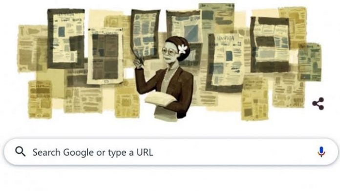 Ani Idrus Muncul di Google Doodle.