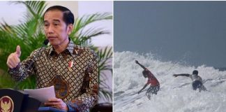 Presiden Jokowi Puji Peselancar Filipina Selamatkan Atlet Indonesia.