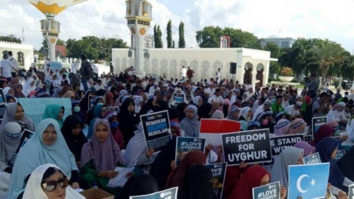 Aksi Solidaritas Uighur.