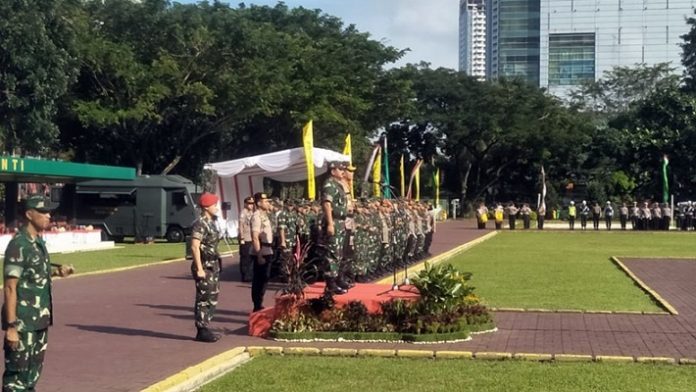 Panglima TNI-Kapolri Pimpin Apel Pengamanan Natal dan Tahun Baru 2020.