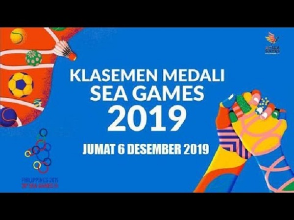 Klasemen Perolehan Medali SEA Games 2019.