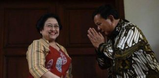 Megawati Soekarnoputri dan Prabowo Subianto.