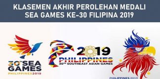 Klasemen Akhir Perolehan Medali SEA Games 2019.