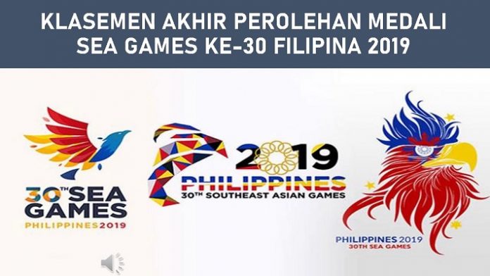 Klasemen Akhir Perolehan Medali SEA Games 2019.