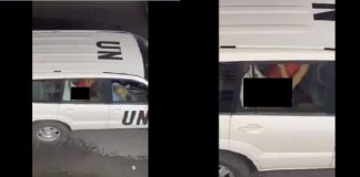 Viral, Video Adegan Syur Dalam Mobil Dinas PBB di Israel.