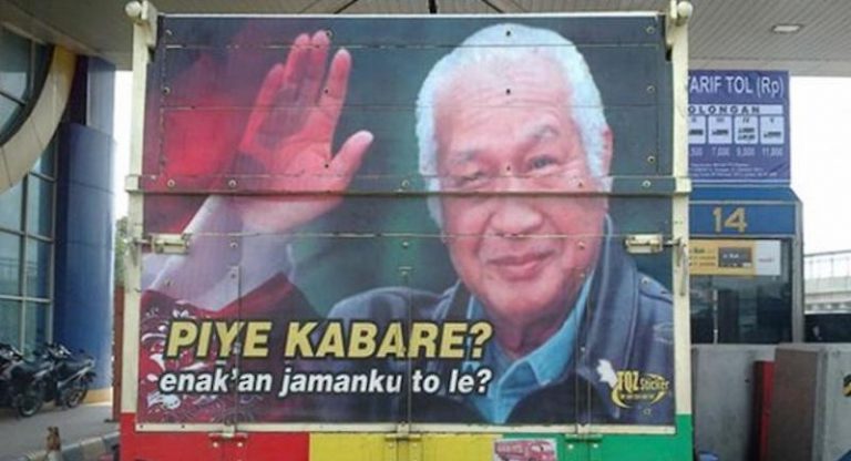Mengajak orang kembali ke masa lalu yang katanya zaman enak. Padahal, cara Orde Baru berkuasa tak ubahnya negara kolonial.