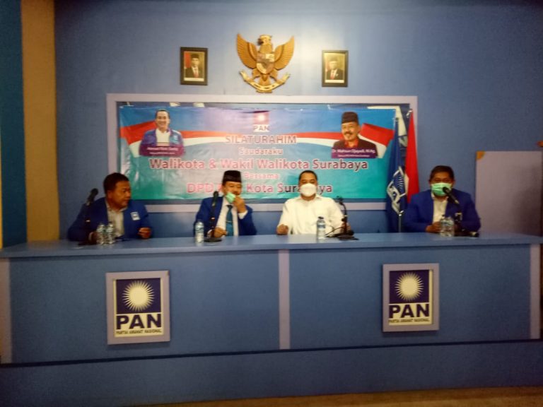Lanjutkan Safari Politiknya, Eri Cahyadi Silaturahmi DPD PAN Kota Surabaya