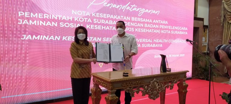 Wujudkan UHC, Pemkot Surabaya Gandeng BPJS Kesehatan Cabang Surabaya