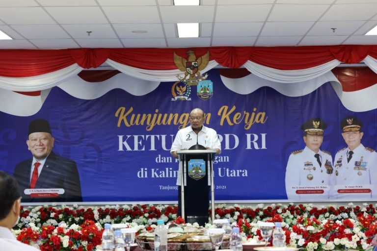 Raker dengan Wagub Kaltara, Ketua DPD RI Sampaikan Persoalan Fundamental di Konstitusi Hasil Amandemen