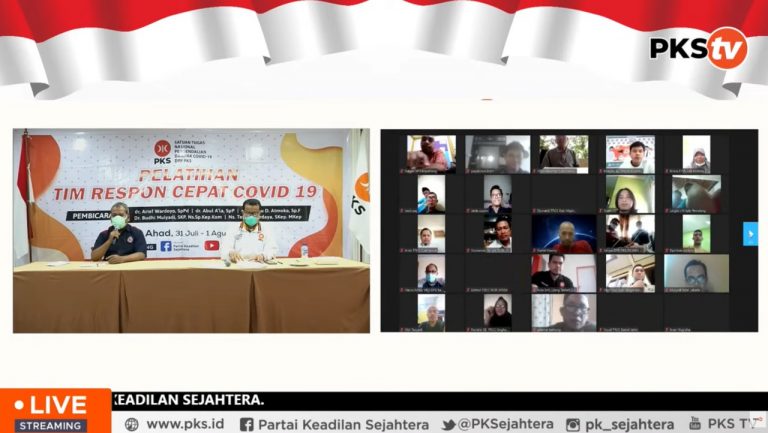 Pelatihan Respon Cepat Covid-19 PKS Jatim Bantu Penanganan Covid-19