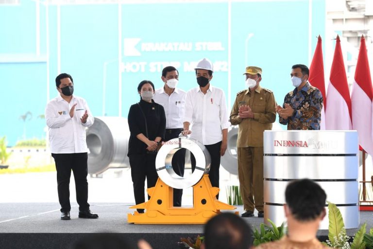 Nomer 2 Dunia, Presiden Resmikan Pabrik Baja Hot Strip Mill di Cilegon