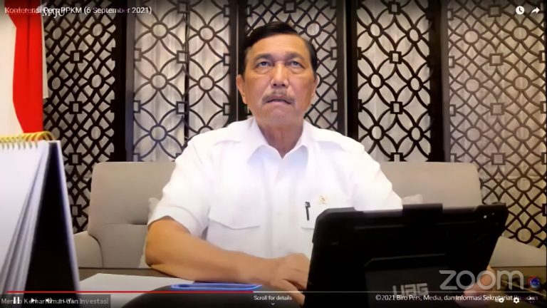 Luhut Umumkan PPKM Jawa-Bali Diperpanjang Hingga 13 September 2021