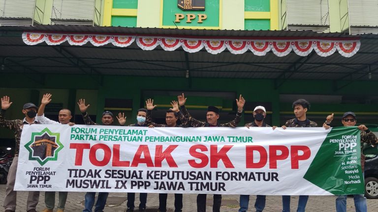 Penyelamat PPP Blokade Kantor DPW Jatim dari Ketua Inkonstitusional