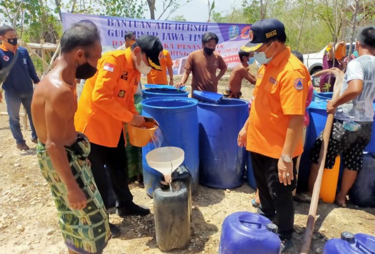 Droping Air Bersih BPBD Jatim Bergeser ke Bangkalan