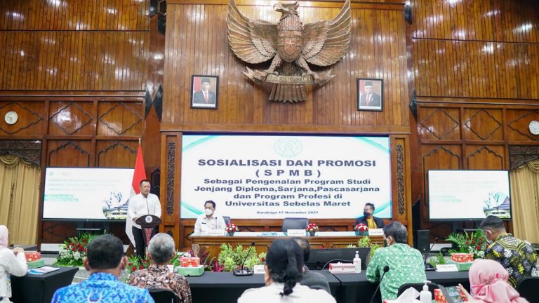 Hadiri Sosialisasi SPMB UNS, Plh Sekdaprov Heru : Sudah Menjadi Tanggungjawab Alumni Untuk Mendukung Almamaternya