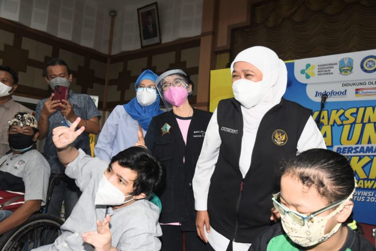 Gubernur Khofifah Mengajak  Semua Pihak Tingkatkan  Peran Penyandang Disabilitas Dalam Membangun Jawa Timur