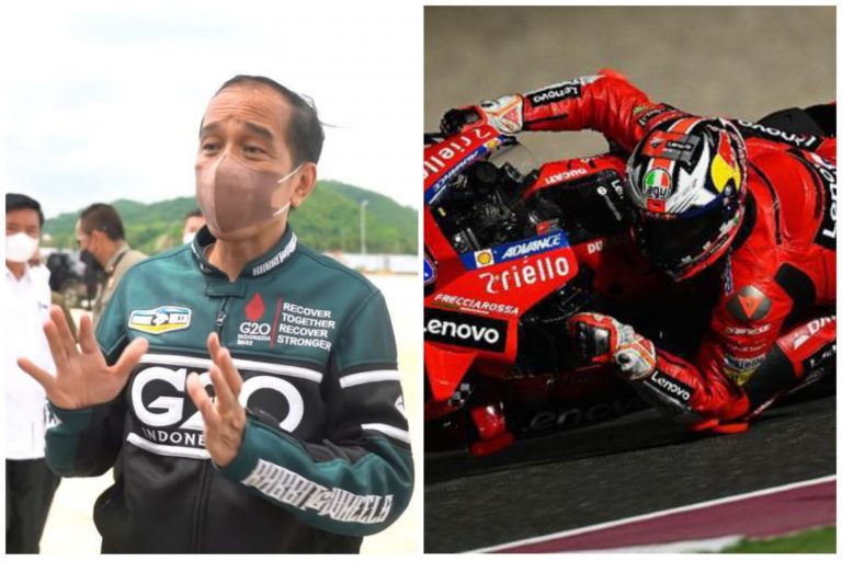 Tampil Sporty, Jokowi Sampaikan MotoGp Mandalika Maret 2022 Siap Digelar