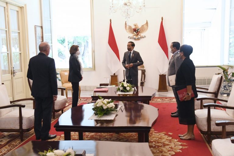 Presiden Jokowi Terima Kunjungan Menteri Angkatan Bersenjata Prancis
