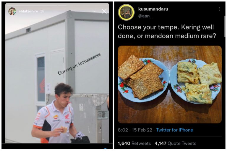Marc Marquez Makan Tempe Mendoan, Simak 3 Alasan Mendoan Jadi Snack Favorit Masyarakat Indonesia!