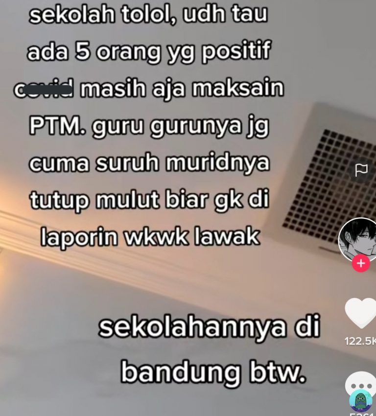 Diketahui 5 Orang Positif Covid-19, Sebuah Sekolah di Bandung Nekat Tetap Jalankan PTM