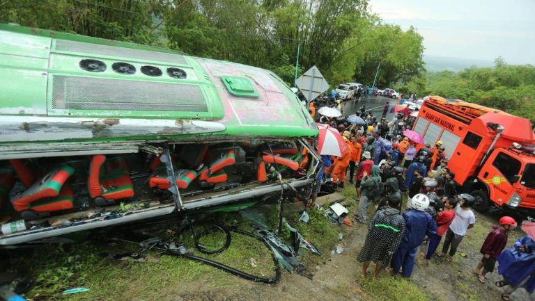 Kecelakaan Bus di Bantul Diduga Rem Blong, 13 Penumpang Meninggal Dunia