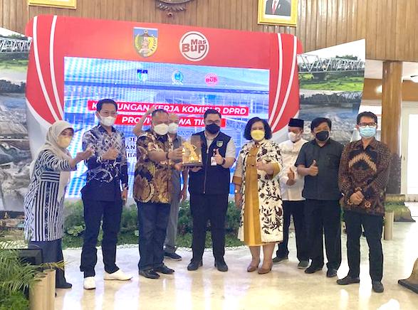 Komisi D dan Bupati Kediri Sepakati Jembatan Konto Lama Model Check Dam