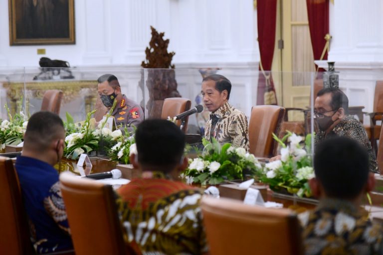 Presiden Audiensi dengan 12 Organisasi Mahasiswa dalam Kelompok Cipayung Plus