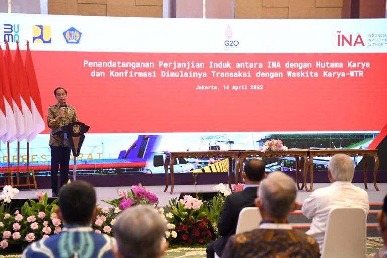 Presiden Sambut Baik Kerja Sama Investasi INA dengan Hutama Karya dan Waskita Karya