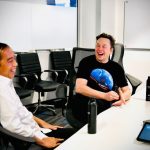 Elon Musk dan Presiden Jokowi di SpaceX