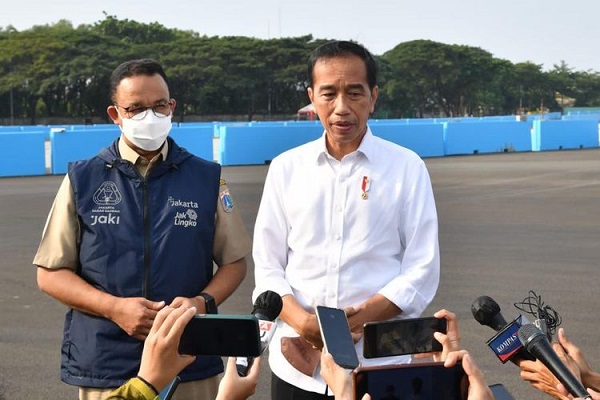 Jokowi Tiba di JIEC, Siap Tonton Langsung Formula E Jakarta 2022
