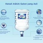 ciri-ciri galon Aqua asli