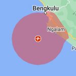 Titik gempa di Bengkulu