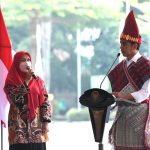 Presiden Jokowi saat acara Peringatan Hari Keluarga Nasional (Harganas) ke-29 Tahun 2022 yang digelar di Lapangan Merdeka, Kota Medan, Sumatra Utara (07/07/22) (Foto: Kris – Biro Pers Sekretariat Presiden)