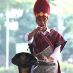 Presiden Jokowi saat acara Peringatan Hari Keluarga Nasional (Harganas) ke-29 Tahun 2022 yang digelar di Lapangan Merdeka, Kota Medan, Sumatra Utara (07/07/22) (Foto: Kris – Biro Pers Sekretariat Presiden)