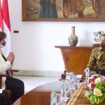 Direktur Pelaksana IMF Kristalina Georgieva saat diterima oleh Presiden Joko Widodo di Istana Kepresidenan Bogor (17/07/22) (Foto: Muchlis Jr – Biro Pers Sekretariat Presiden)