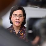 Menteri Keuangan Sri Mulyani usai mendampingi Presiden Joko Widodo menerima kunjungan delegasi IMF. (17/07/22) (Foto: Muchlis Jr – Biro Pers Sekretariat Presiden)
