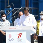 Presiden Joko Widodo resmikan SPAM Wae Mese II di Kabupaten Manggarai Barat, Provinsi Nusa Tenggara Timur (NTT) (22/07/22) (Foto: Lukas – Biro Pers Sekretariat Presiden)