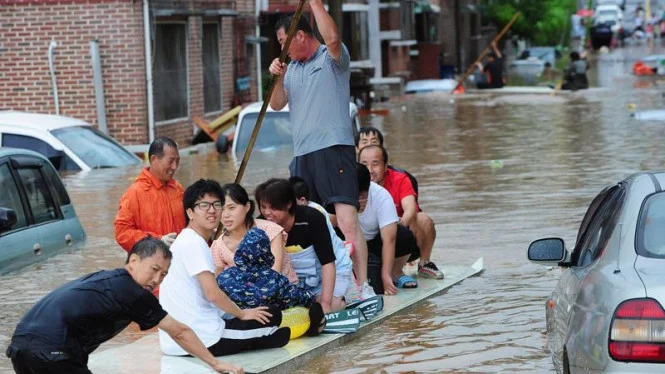 Banjir bandang rendam Seoul Korea Selatan
