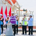 Presiden Jokowi resmikan Terminal Kijing Pelabuhan Pontianak di Kabupaten Mempawah, Provinsi Kalimantan Barat (09/08/22) (Foto: Laily Rachev – Biro Pers Sekretariat Presiden)
