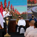 Presiden Jokowi dalam arahannya pada Kadin Provinsi se-Indonesia di Taman Mini Indonesia Indah (TMII), Jakarta (23/08/22) (Foto: Muchlis Jr – Biro Pers Sekretariat Presiden)