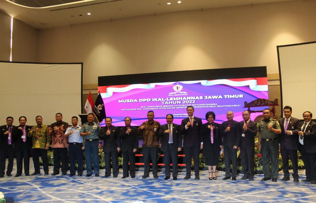 Kepengurusan Ikatan Keluarga Alumni Lembaga Ketahanan Nasional (IKAL-Lemhanas) Jawa Timur 2017-2022 menggelar Musyawarah Daerah (Musda) (25/8/2022)