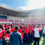 Presiden Jokowi saat berada di Stadion Lukas Enembe, Kabupaten Jayapura (31/08/22) (Foto: Laily Rachev – Biro Pers Sekretariat Presiden)