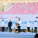 Presiden Jokowi saat berada di Stadion Lukas Enembe, Kabupaten Jayapura (31/08/22) (Foto: Laily Rachev – Biro Pers Sekretariat Presiden)